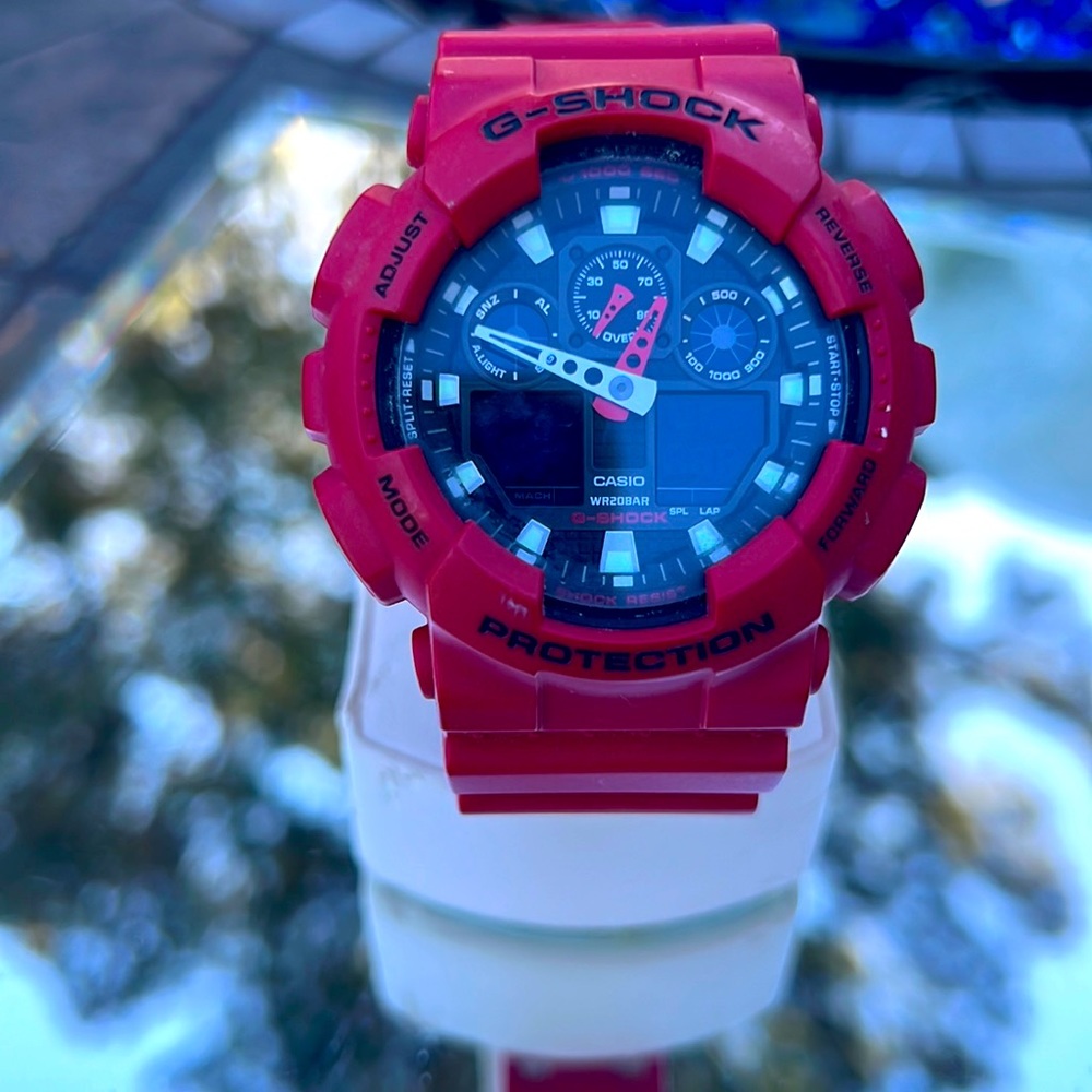 GA-100B-4AJF G-SHOCK Wrist Watch Men's JAPAN gshock Men red